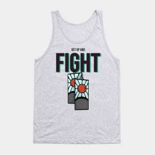 Get Up and Fight! Anime Demon Slayer Inspired Gift for Demon Slayer fans and anime lovers Tanjiro Tank Top